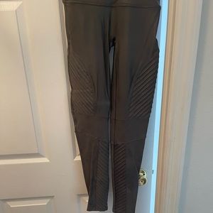 Spanx Faux Leather Moto Leggings